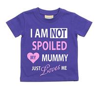 Violet I'm Pas Spoiled Mon Mummy Just Loves moi filles T-shirt bébé en âge Bas enfants disponible en tailles 0-6 mois pour 14-15 ans fille - Pourpre, 18-24 Mois