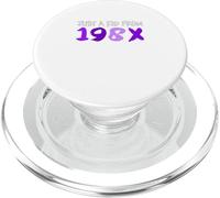 Violet Just A Kid From 198X Purple Graphic PopSockets PopGrip pour MagSafe