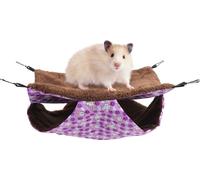 Violet Lapin double couche couche intermédiaire hamac chaud hamac lit suspendu sac de couchage pour écureuils petits animaux domestiques