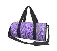 Violet Lavande Imprimé, Sac de Voyage de Grande capacité, Sac à Main Rond, Sac de Voyage de Sport, fourre-Tout, Sac de Fitness