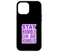 Violet L'importance de l'humilité (graphique violet) Coque pour iPhone 12 Pro Max
