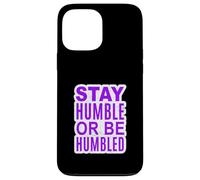 Violet L'importance de l'humilité (graphique violet) Coque pour iPhone 13 Pro Max