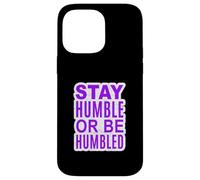 Violet L'importance de l'humilité (graphique violet) Coque pour iPhone 14 Pro Max