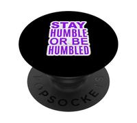 Violet L'importance de l'humilité (graphique violet) PopSockets PopGrip Adhésif