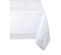 Violet Linen Nappe rectangulaire en Dentelle au trésor Blanc 177,8 x 304,8 cm