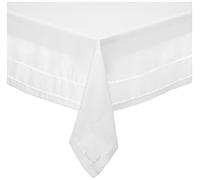Violet Linen Nappe rectangulaire/rectangulaire en Coton et Polyester, Blanc, 213,4 x 152,4 cm (rectangulaire)