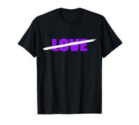 Violet No Time for Love Graphique violet T-Shirt