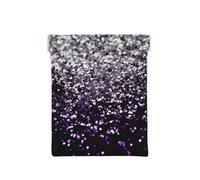 Violet Noir Argent Paillettes, Sac de Rangement pour Femmes, Portefeuille supérieur à Presser, Petit Porte-Monnaie, Pochette de Changement
