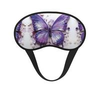 Violet Peinture à l'huile Papillon Masque pour les Yeux Léger Universel Idéal pour Voyage, Sieste Bureau et Travail de Quart de Travail de Quart de Travail Fournit un environnement de sommeil