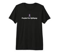 Violet pour la Sensibilisation à l'épilepsie Défenseur des Troubles épileptiques T-Shirt Haut de Gamme
