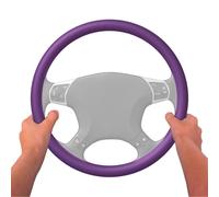 (violet République tchèque) Housse de volant élastique universelle en silicone pour voiture, texture