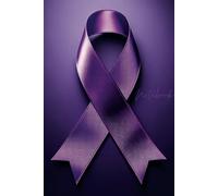 Violet Ribbon Awareness Journal: Your Personal Companion for Reflection and Support