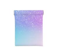 Violet Rose Paillettes Ombre Bleu Dégradé, Sac de Rangement pour Femmes, Portefeuille supérieur à Presser, Petit Porte-Monnaie, Pochette de Changement