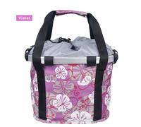 Violet - Sacoche Pour Vélo, Panier Avec Support Guidon De Bicyclette, Porte-Bagage, Livré Avec 1 Sac Principal Et 2 Pochettes, Pour Les Balades, Charge 3.0kg