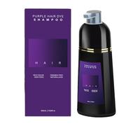 Violet Shampoing Colorant, 500ml Shampooing Teinture Instantanée pour Cheveux, Coloration des Cheveux en Quelques Minutes Teinture Naturelle et Durable, Shampooing Colorant pour Hommes Femmes