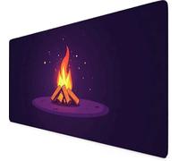 Violet Tapis de Souris Feu Tapis de Souris XXL 1200 x 600mm Mouse Pad avec Bords Cousus et Base en Caoutchouc Antidérapante Mouse Pad XXL pour Gaming, Ordinateur Portable, Accessoires Bureau r3124
