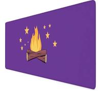 Violet Tapis de Souris Feu Tapis de Souris XXL 800 x 400mm Mouse Pad avec Bords Cousus et Base en Caoutchouc Antidérapante Mouse Pad XXL pour Gaming, Ordinateur Portable, Accessoires Bureau t3137