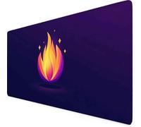 Violet Tapis de Souris Feu Tapis de Souris XXL 800 x 400mm Mouse Pad avec Bords Cousus et Base en Caoutchouc Antidérapante Mouse Pad XXL pour Gaming, Ordinateur Portable, Accessoires Bureau z3157