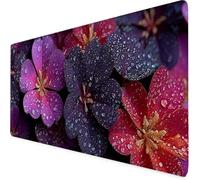 Violet Tapis de Souris XXL 600 x 300mm Grand Tapis de Souris Fleur Mouse Pad avec Bords Surpiqués et Antidérapant, Accessoires Bureau, pour PC, Ordinateur Portable, Bureau, Études, Cadeaux 4-w7549