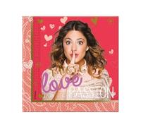 Violetta Disney Musique Passion, Lot de 20 Serviettes en Papier