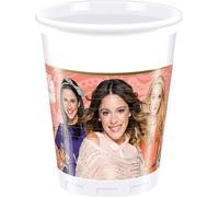 Violetta - Gobelets "Music Passion", plastique pack de 8 SG30999 (taille unique) (Coloré)