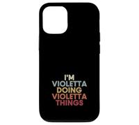 Violetta Name Violetta Personalized Name First Given Coque pour iPhone 12/12 Pro