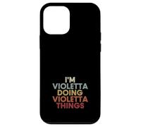Violetta Name Violetta Personalized Name First Given Coque pour iPhone 12 Mini