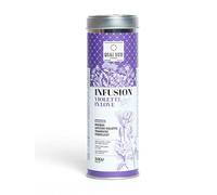 “Violette In Love”, Infusion Rooibos Violette, Framboise & Coquelicot - Infusion Gourmande aux Notes Florales & Fruitées, Sans Théine | Moment Détente | 100 g | Boîte Ronde Réutilisable | Quai Sud
