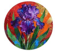 Violette, Puzzle 1000 Pièces en Forme Ronde, Activité Ludique Et Éduchative, Parfait pour Collection Ou Famille, Conseillé Dès 8 Ans,Fleur, 1000pcs (67.5x67.5cm)