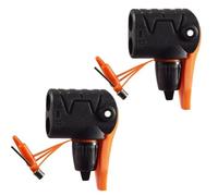 Violiica Adaptateur de buse de pompe à vélo à double tête pour valves Schrader et Presta jusqu'à 150 psi haute pression, accessoires de pompage pour vélos, balles et gonflables