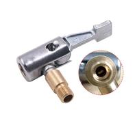 Violiica Adaptateur de buse gonflable rapide pour pneus de vélo et de voiture, 150 psi, matériau en cuivre et ABS, avec verrouillage au pouce, filetage extérieur pour un gonflage rapide