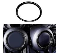 Violiica Anneau central de volant en alliage d'aluminium noir pour Mini Cooper F54 F55 F56 F57 F60 modèles 2014-2021 (à l'exception des roues à 2 rayons)