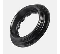 Violiica Bague de verrouillage de cassette de vélo de montagne 11T, écrou de fixation de volant d'inertie en acier pour compatibilité roue libre, diamètre extérieur 37,5 mm ID 21,5 mm, noir