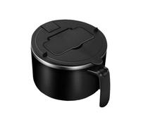 Violiica Bol à ramen en acier inoxydable 304 avec couvercle, récipient à nouilles instantanées de 1 300 ml pour une utilisation au micro-ondes, passe au lave-vaisselle, boîte à déjeuner avec couvercle