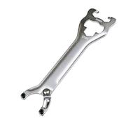 Violiica Clé à molette pour pédalier de vélo pour enlever et installer un vieux bol d'essieu et bague de verrouillage de cassette en acier trempé 206 mm de long