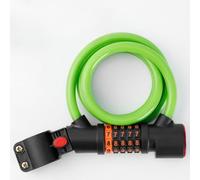 Violiica Combinaison à 5 chiffres pour antivol de vélo avec feu arrière intégré pour une visibilité nocturne, câble en acier de 12 mm avec revêtement en PVC, rechargeable de type C, 1,2 m