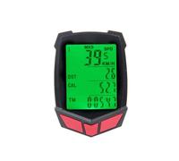 Violiica Compteur de vitesse de vélo étanche avec écran LCD rétroéclairé - Ordinateur de vélo filaire pour vitesse actuelle et moyenne, distance, calories, température - Noir