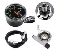 Violiica Compteur de vitesse pour vélo mécanique pour roues de 26 à 29 pouces, boîtier en alliage d'aluminium, noir