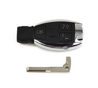 Violiica Coque de clé de remplacement 3 boutons pour Classe C Classe E Classe S Classe GL SL SLK R G - Lame vierge pour modèles A B Series 2001-2006