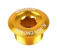 Violiica Couvercle de boulon de fixation M20 pour pédaliers Shimano Xt Xtr Slx et FSA en alliage d'aluminium 7075 Cnc - Bouchon à vis de rechange 20 mm de diamètre et 10 mm de douille hexagonale