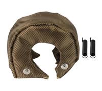 Violiica Couverture de protection thermique en fibre de verre pour turbocompresseurs T3/T4, crochets en acier inoxydable, épaisseur de 20 à 30 mm, 1000 degrés Celsius