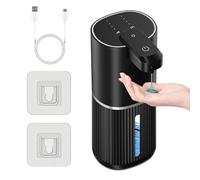 Violiica Distributeur de savon automatique 380 ml ABS avec sortie réglable en mousse ou gel et design étanche pour K1, idéal pour salle de bain, cuisine ou montage mural