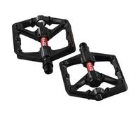 Violiica Double pédale de vélo avec roulements et réflecteurs, design léger en alliage d'aluminium pour vélo de route, bande de roulement hexagonale antidérapante, 131 x 102 x 18 mm, noir