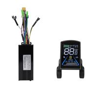 Violiica E-Bike Contrôleur sans balais à onde sinusoïdale 30 A 36 V/48 V pour moteurs 750 W/1000 W avec écran LCD S-100 Noir