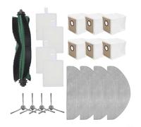 Violiica Ensemble de pièces de rechange pour Cecotec pour Conga 7490 pour Ultimate Home pour X-Treme, pour aspirateur robot Genesis avec brosse principale, brosses latérales, filtres, serpillères