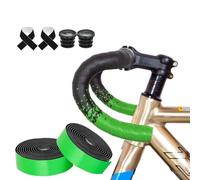 Violiica EVA PU Gradient Road pour guidon de vélo, bande antidérapante absorbant les chocs, 3,3 mm d'épaisseur avec bandes de bord, 2 rouleaux par boîte