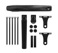 Violiica Garde-boue avant et arrière pour VTT et vélos de route avec couverture étendue, matériau PC, réglable pour une largeur de pneu inférieure à 38 mm, noir