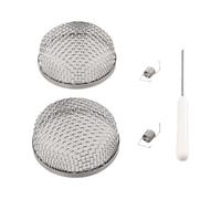 Violiica Grille d'aération de 7,1 cm en acier inoxydable pour réchaud de camping-car avec écran en maille pour protection contre les animaux et les débris, pièce de rechange facile à installer