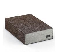 Violiica Grit 60-320# Bloc d'éponges de ponçage, tampon en mousse abrasive humide et sèche pour bois, métal, peinture et cloison sèche, 100 x 70 x 25 mm