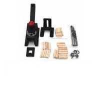 Violiica Guide de perçage à 10 trous pour le travail du bois, fixation de positionnement de perçage en plastique avec chevilles et embouts de 6/8/10 mm, pour joints d'angle, en T et en bout